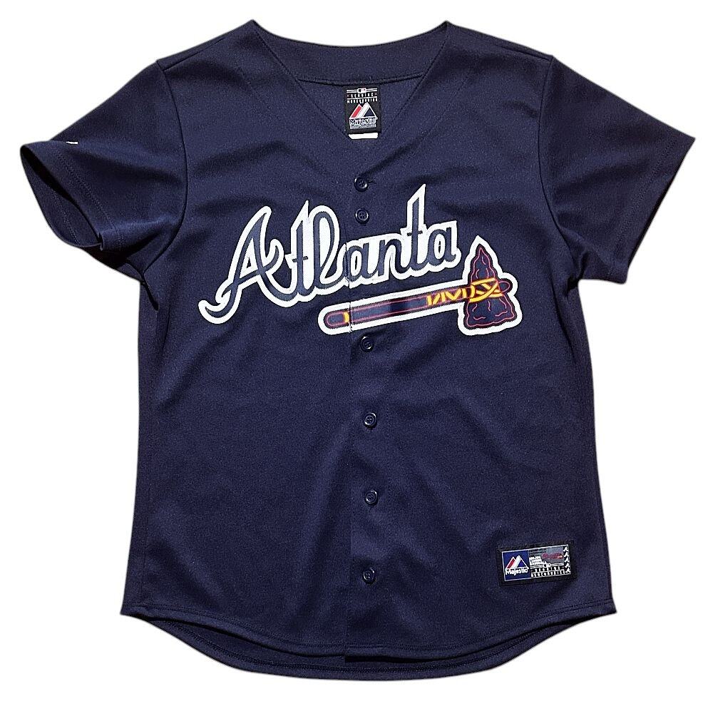 Majestic MLB Atlanta Braves Baseball Jersey Medium